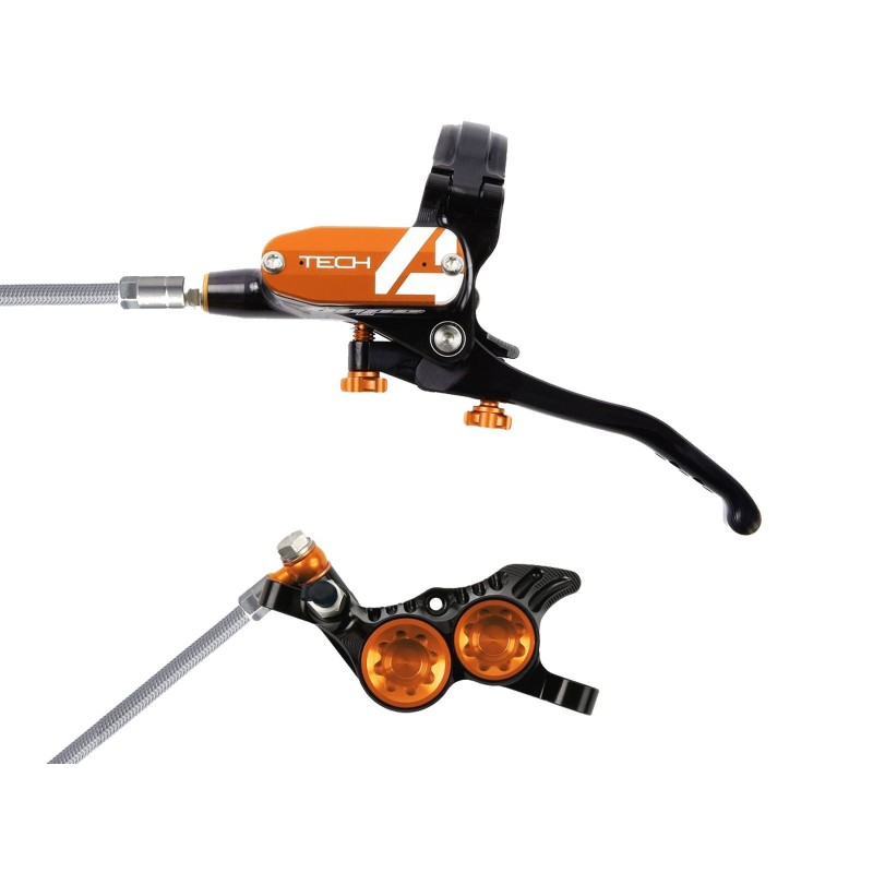 Tech 4 V4 Front Disc Brake Black / Orange