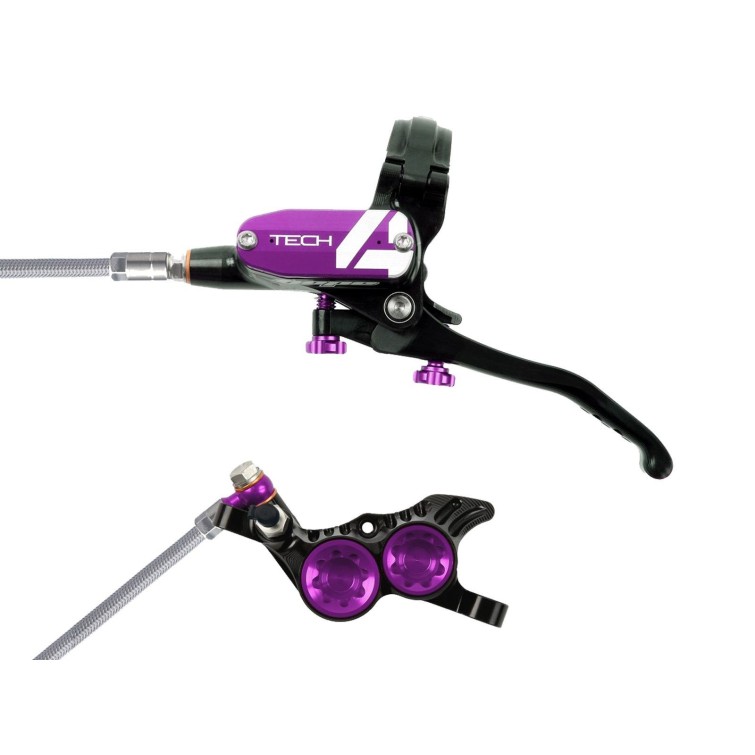 Tech 4 V4 Front Disc Brake Black / Purple