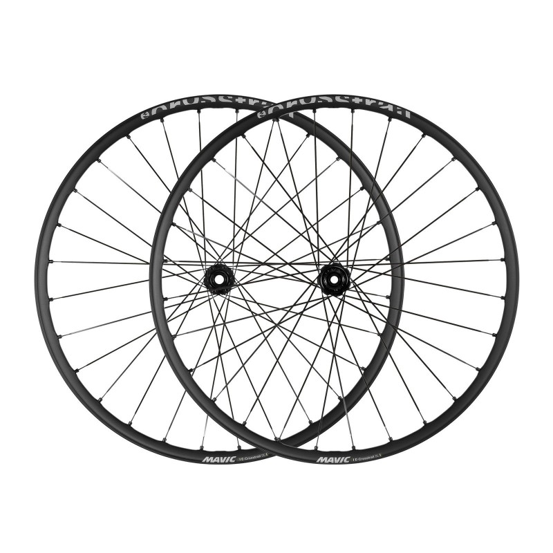 Front view of Mavic E-Crosstrail SL 29 inch Boost e-MTB wheelset
