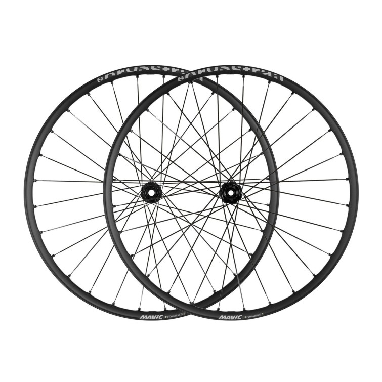 Vista frontal del juego de ruedas de e-bike Mavic E-Crosstrail SL 29 pulgadas Boost