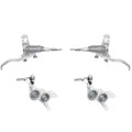 Tech 4 Evo GR4 Disc Brake Set - Silver / Smoke - Braided Hose