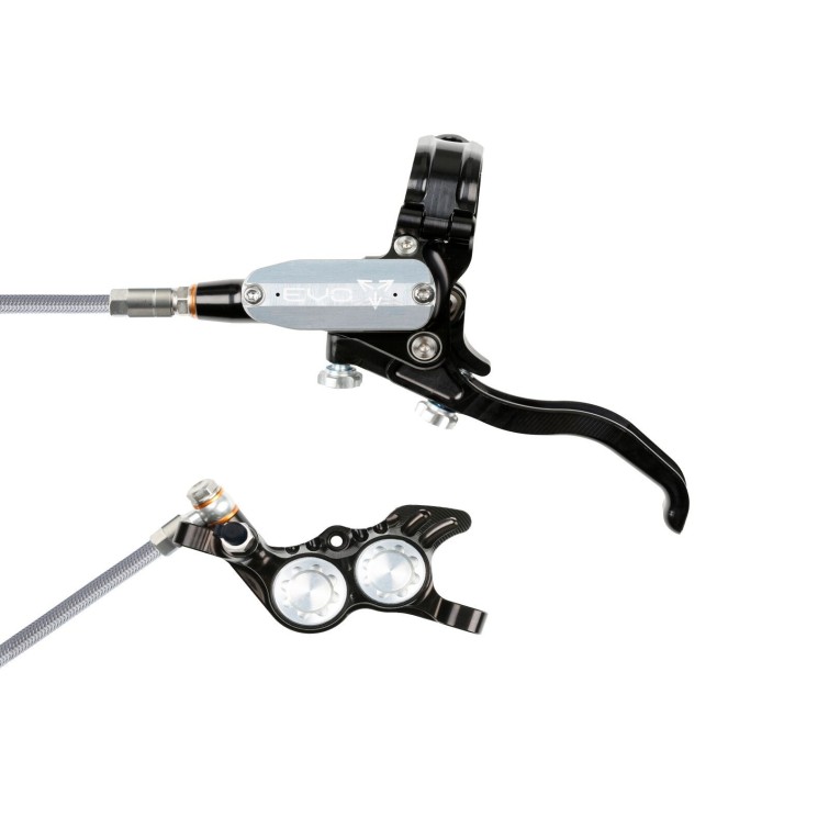 Freno de disco delantero Tech 4 EVO GR4 - Negro / Plata