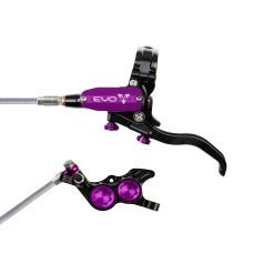 Hope Paire de freins à disques Tech 4 Evo GR4 - Noir / Violet - Durite aviation
