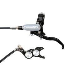 Hope Tech 4 Evo GR4 Disc Brake Set - Black / Silver - Standard Hose