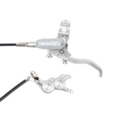 Hope Tech 4 Evo GR4 Disc Brake Set - Silver / Silver - Standard Hose