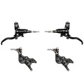Hope Tech 4 Evo GR4 Disc Brake Set - Black / Black - Braided Hose