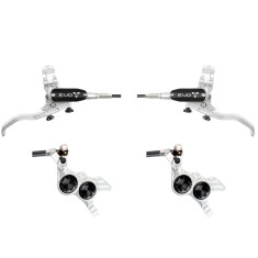Hope Tech 4 Evo GR4 Disc Brake Set - Silver / Black - Standard Hose