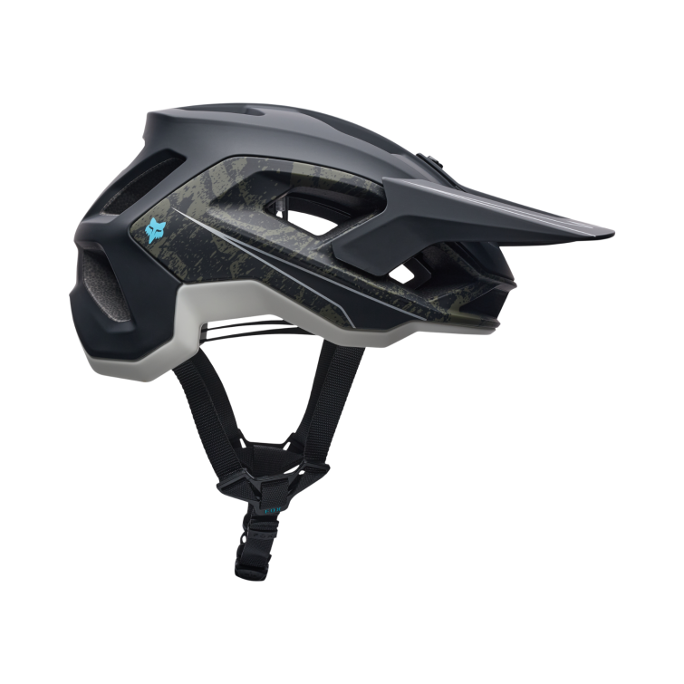 Casco de BTT Fox Speedframe Lunar Special Edition negro mate y camuflaje con visera ajustable