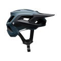Vista de perfil del casco de BTT abierto Fox Speedframe 5050 bicolor azul Deep Cobalt y negro