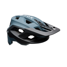 Casque VTT Fox Speedframe 5050 bleu Deep Cobalt et noir avec visière orientable et canaux d'aération