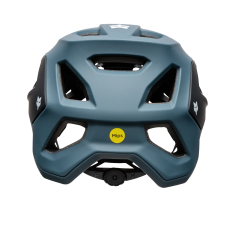 Vue arrière du casque Fox Speedframe 5050 bleu Deep Cobalt avec molette de réglage et pastille Mips