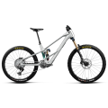 Bicicleta eléctrica de montaña Wild LT M-TEAM RS Mullet Smooth Silver (Matt) - Escape Green Carbon View (Gloss)