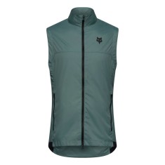 Veste sans manches VTT Fox Ranger Wind Vest Sage vert sauge vue de face