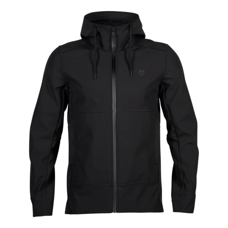 Front view of the Fox Pit Black Jacket
