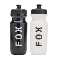 Black and clear Fox Base 650 ml MTB water bottles