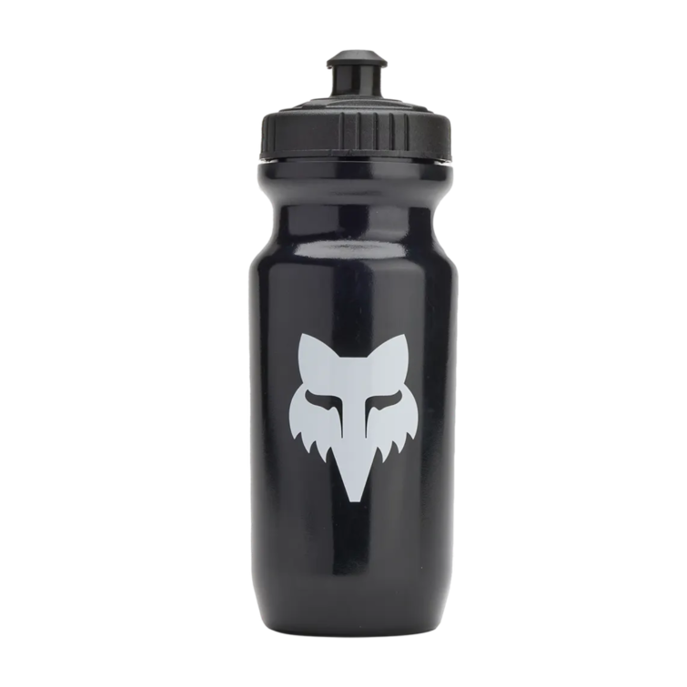 Bidon VTT Fox Head Base 650 ml noir avec logo blanc