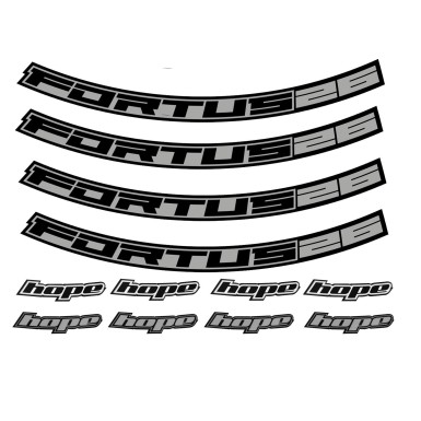 Hope Kit Stickers pour jantes Fortus 26 - 27.5" - Purebike
