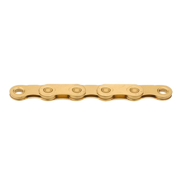 Cadena X Flat TiN Gold Waxed para transmisiones Sram T-Type de 12/13 velocidades