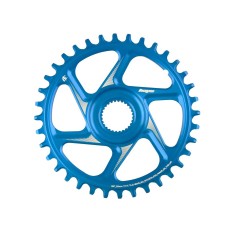 R22 Spiderless E-Bike Chainring Retainer Ring Bosch 55 mm Wide - Blue