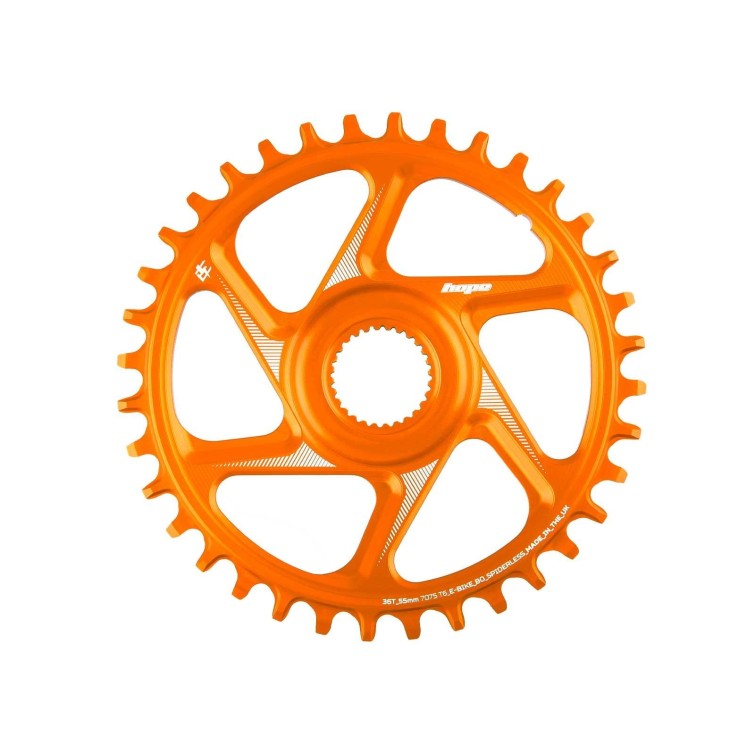 Plateau Retainer Ring R22 Spiderless E-Bike Bosch 55 mm Wide - Orange