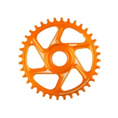 R22 Spiderless E-Bike Chainring Retainer Ring Bosch 55 mm Wide - Orange