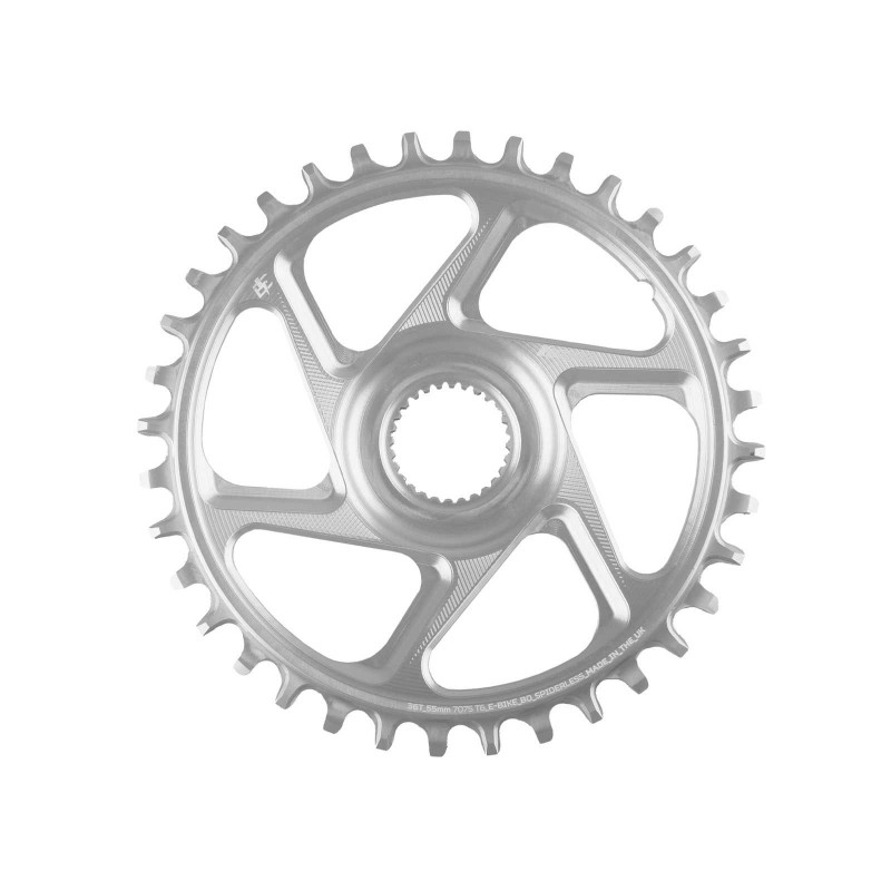 Plateau Retainer Ring R22 Spiderless E-Bike Bosch 55 mm Wide - Argent