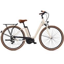 iVog City Up 3.1 Electric Bike, Linen White - E5000 - iPowerFit 400