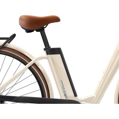 Bicicleta eléctrica iVog City Up 3.1 Blanco lino - E5000 - iPowerFit 400
