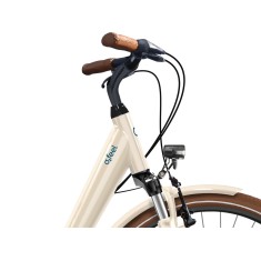 Bicicleta eléctrica iVog City Up 3.1 Blanco lino - E5000 - iPowerFit 400