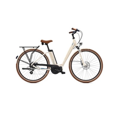 O2feel Vélo électrique iVog City Up 4.1 Blanc Lin - Taille S (26") - iPowerFit 400 - Purebike