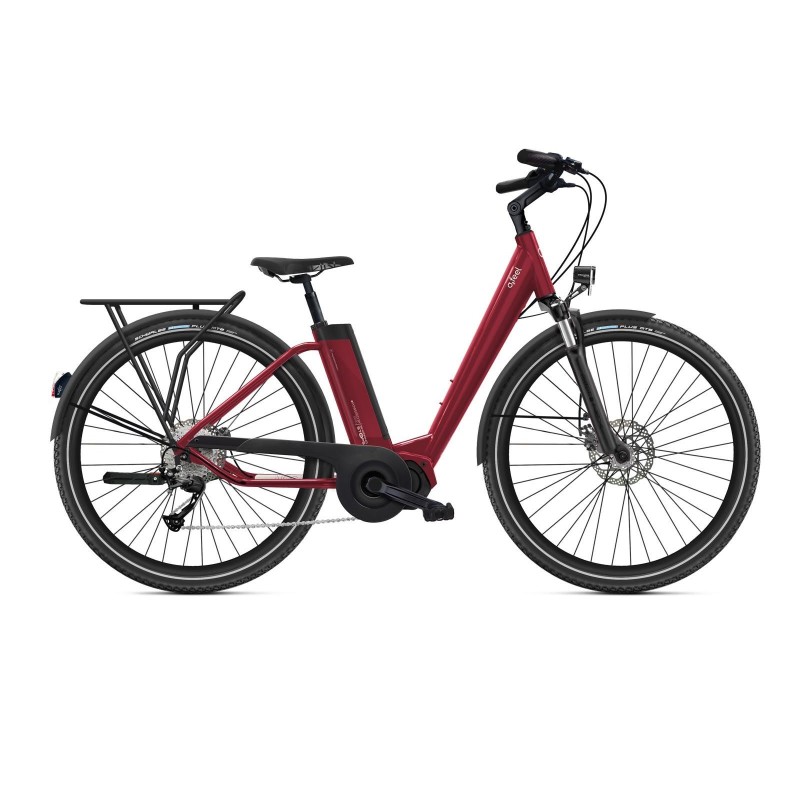 Bicicleta eléctrica iVog Explorer Boost 4.1 Rojo granate -iPowerFit 400