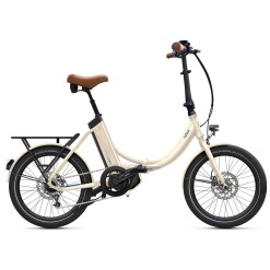 IPeps Fold Up 5.1 Electric Bike, Linen White - One Size (20") - iPowerFit 400