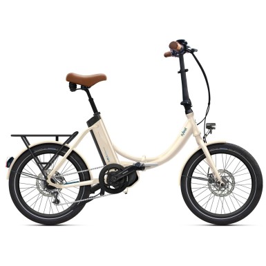 Bicicleta eléctrica IPeps Fold Up 5.1 Blanco lino - Talla única (20") - iPowerFit 400