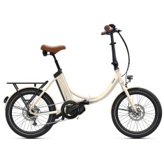 Bicicleta eléctrica IPeps Fold Up 5.1 Blanco lino - Talla única (20") - iPowerFit 400