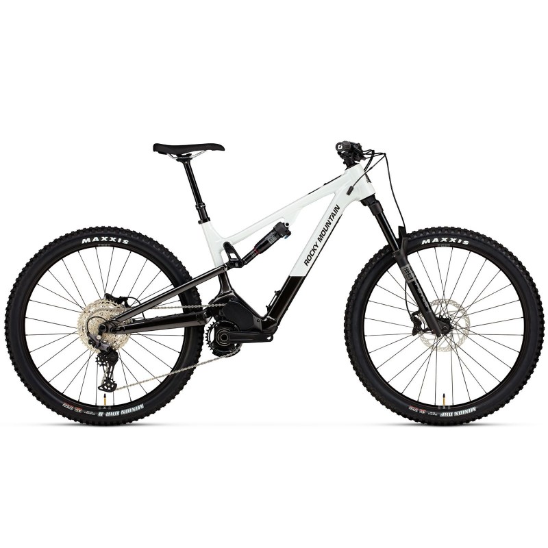 Bicicleta eléctrica de montaña Instinct Powerplay SL Alloy 30 - Blanco/Negro