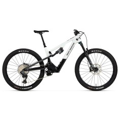 Bicicleta eléctrica de montaña Instinct Powerplay SL Carbon 70 - Blanco/Negro