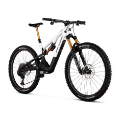 Bicicleta eléctrica de montaña Instinct Powerplay SL Carbon 90 - Blanco/Negro