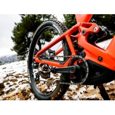 Bicicleta eléctrica de montaña SCREE S Rojo fuego