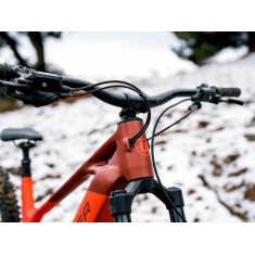 Bicicleta eléctrica de montaña SCREE S Rojo fuego