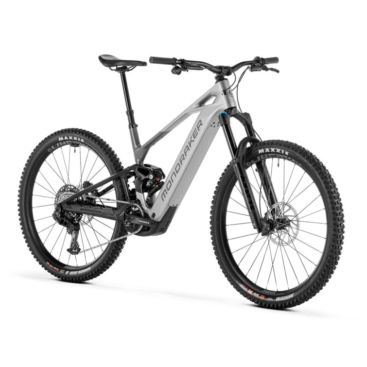 Bicicleta eléctrica de montaña Crafty Carbon R 29'' - Plata dorado