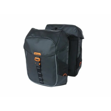 Sacoches pour porte bagages Miles Tarpaulin 34L Noir/Orange