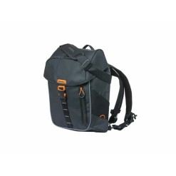 Sacoche de porte-bagages Miles Tarpaulin 17L Noir/Orange