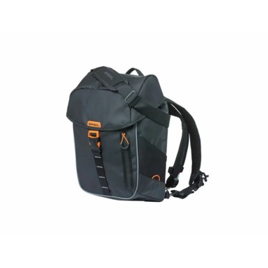 Sacoche de porte-bagages Miles Tarpaulin 17L Noir/Orange