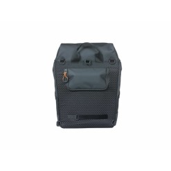 Sacoche de porte-bagages Miles Tarpaulin 17L Noir/Orange