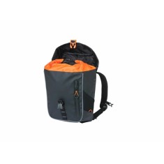 Sacoche de porte-bagages Miles Tarpaulin 17L Noir/Orange