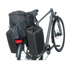 Bolsa trasera Miles Tarpaulin Trunkbag XL Pro impermeable 9-36L negro/naranja