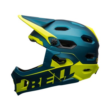Bell Casque Super DH MIPS Bleu / Jaune - Purebike
