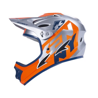 Downhill Graphic Helmet Orange