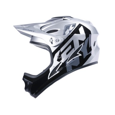 Downhill Graphic Helmet Silver