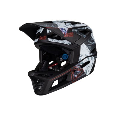 MTB Gravity 4.0 Helmet - Black / White Alpine